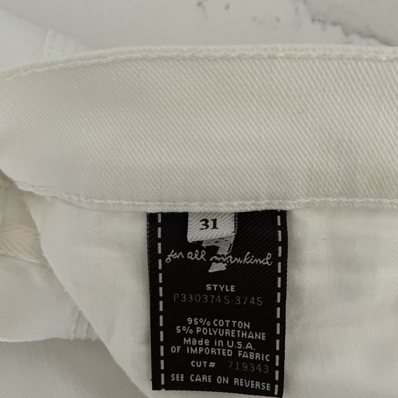 7 for all mankind white jeans - Picture 7 of 9